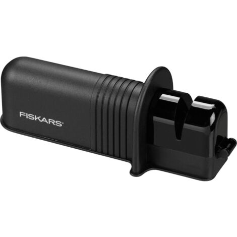 Fiskars Affilalama per Asce e Coltelli, Mola in Ceramica e Struttura in Plastica Rinforzata con Fibra di Vetro, Nero/Arancione, Solid, 1026797