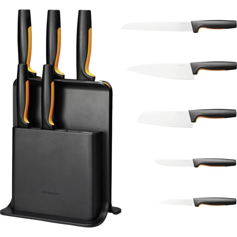 Fiskars - 1057554 Bloc de lames de forme fonctionnelle avec 5 couteaux, plastique
