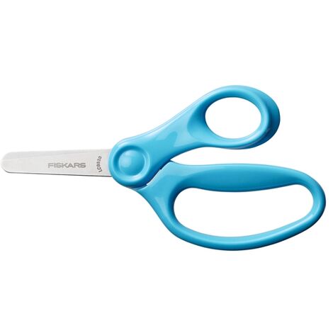 FISKARS Ciseaux à bout rond pour enfants à partir de 6 ans - turquoise - 13 cm