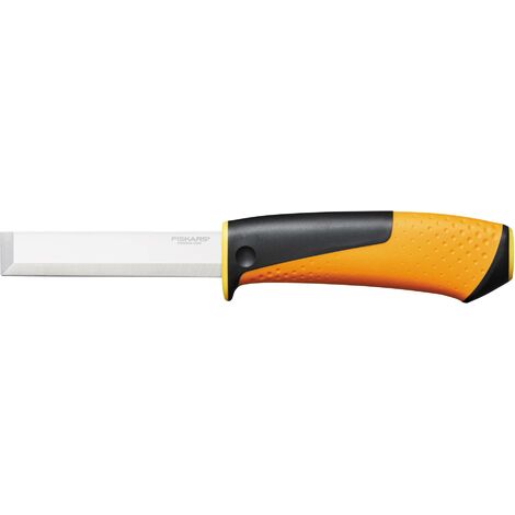 Fiskars, Couteau de charpentier Fiskars Fourreau avec aiguiseur intégré - surface de frappe, 1023621