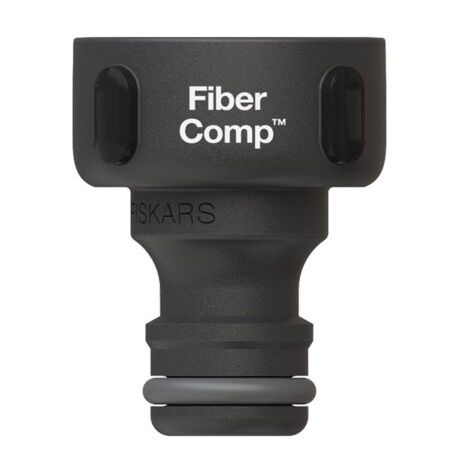 FISKARS FIBERCOMP Wasserhahn-Adapter. Wasserhahnanschluss für Wasserschlauch 26,5 mm