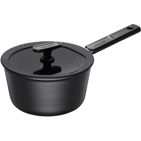 Fiskars Hard Face Kochtopf 2,5 Liter schwarz 32 cm
