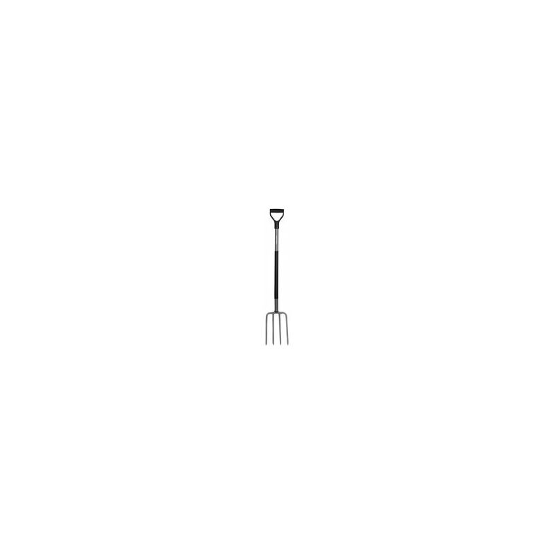 

Horca de jardín para suelos duros y pedregosos, 4 dientes, Longitud: 122 cm, acero al boro de alta calidad, Gris/Negro, Ergonomic, 1001413 - Fiskars