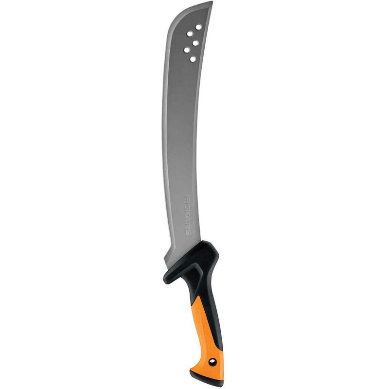 

Fiskars Machete Solid. Hoja larga cortante.Para maleza tupida, vegetación densa.Tamaño de la hoja: 38 cm. Un medio más inteligente de segar, cortar y