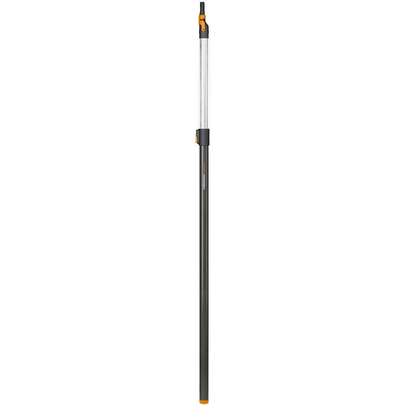 Fiskars - Manche télescopique pour têtes d'outils QuikFit, Longueur: 1,4 - 2,4 m, Aluminium, Noir/Orange, QuikFit, 1000666