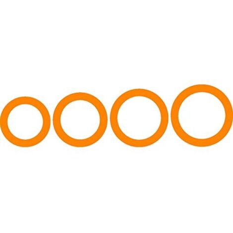 Fiskars Mascherine ShapeCutter, Forma extra large per la creazione di anelli, 4 Misure diverse, 1003834