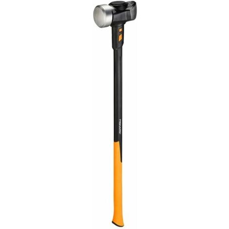 Fiskars Maza Rompedora IsoCore XL, Para trabajos de demolición y clavado de pilotes, 92 cm, 5,67 kg, Negro/Naranja, 1020164