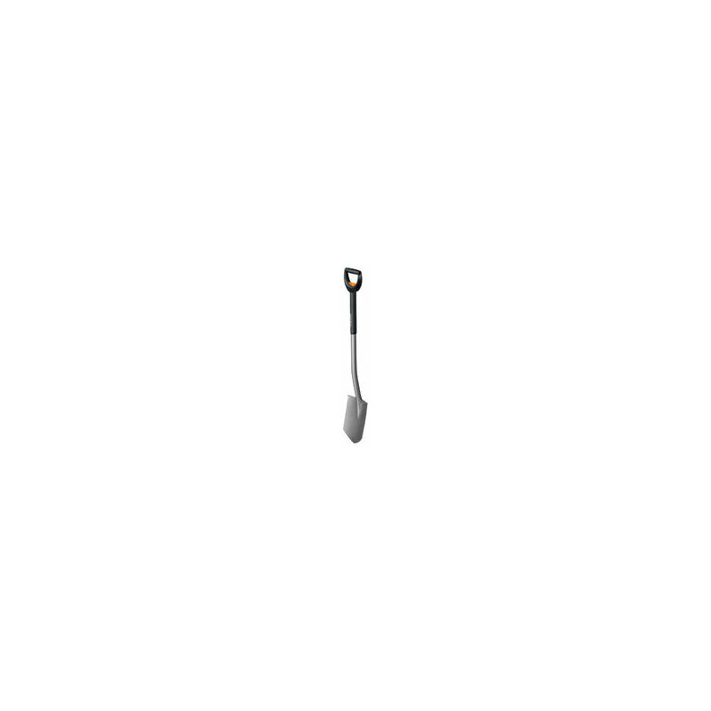 

Pala de jardín telescópica con borde puntiagudo para suelos duros y pedregosos, Longitud: 105-125 cm, Acero al boro de alta calidad, Negro/Plateado,