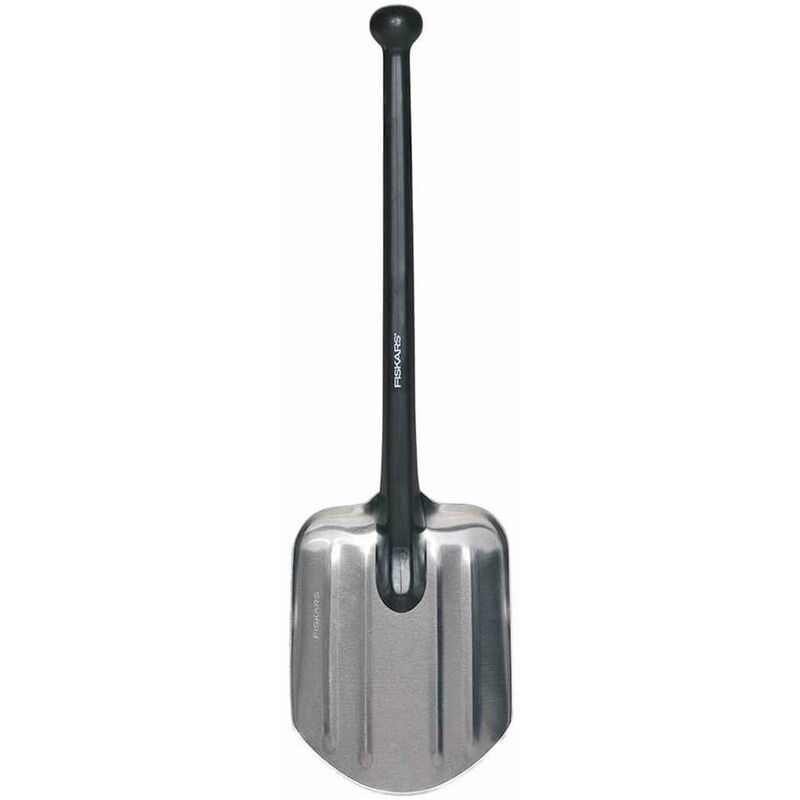 

Pala de seguridad para coche y camping, Longitud: 70 cm, Peso: 479 g, Pala de aluminio/Mango de material sintético, Negro, 1001574 - Fiskars