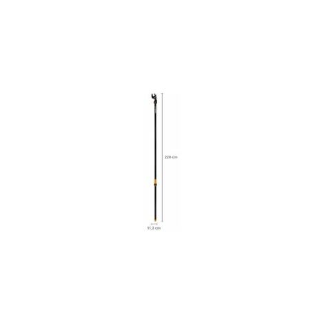 Fiskars Pértiga multiusos de largo alcance con cuchilla bypass para ramas grandes y pequeñas, Capa antiadherente, Cuchillas de acero templado/Mango de aluminio, Longitud: 2,4 m, Negro/Naranja, UP84, 1001557