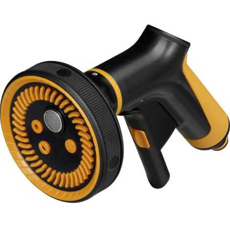 Fiskars Pistola per irrigazione multifunzionale nera e arancione
