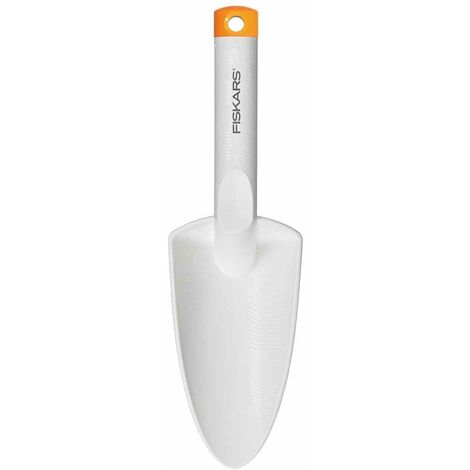 Fiskars Plantadora, Longitud: 29,1 cm, Blanco/Naranja, FiberComp/Acero de alta calidad, 1027032