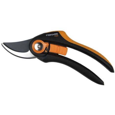 Fiskars Plus SmartFit Bypass Pruning Shears P541 – Ergonomic Garden Pruning Tool with Steel Blades, FiberComp Plastic Handles, Orange