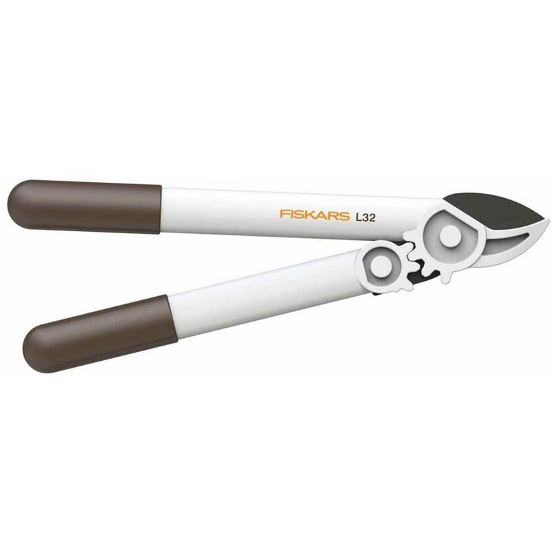 

Podadera de yunque L32, Para madera seca hasta Ø 3,5 cm, Blanco/Naranja, FiberComp/Acero, 1026930 - Fiskars