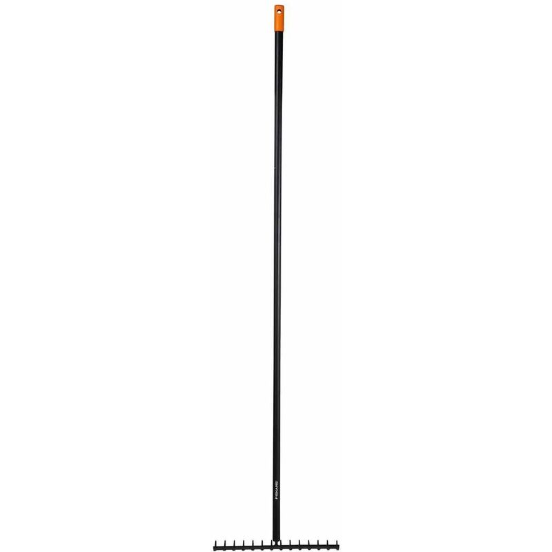 

Rastrillo con dientes curvados, 14 dientes, Longitud: 36 cm, Cabeza de acero al carbón templado/Mango de aluminio, Negro/Naranja, Solid, 1016036
