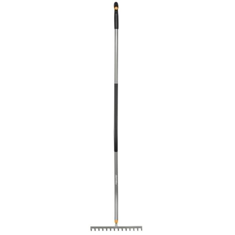 FISKARS Râteau de jardin à manche courbe Ergonomic