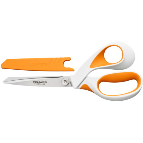 Fiskars RazorEdge ciseaux couture 21 cm orange blanc