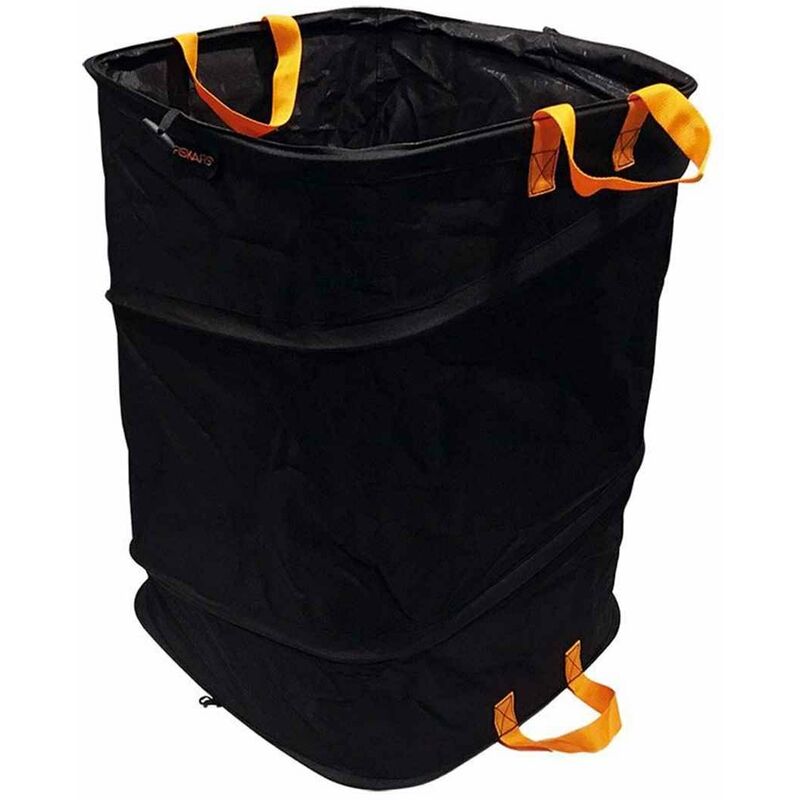 

Fiskars Saco para jardín Pop-Up ergonómico / 219 l – Tamaño L. Ideal para la recogida de residuos húmedos como hojas o hierba cortada, o incluso para
