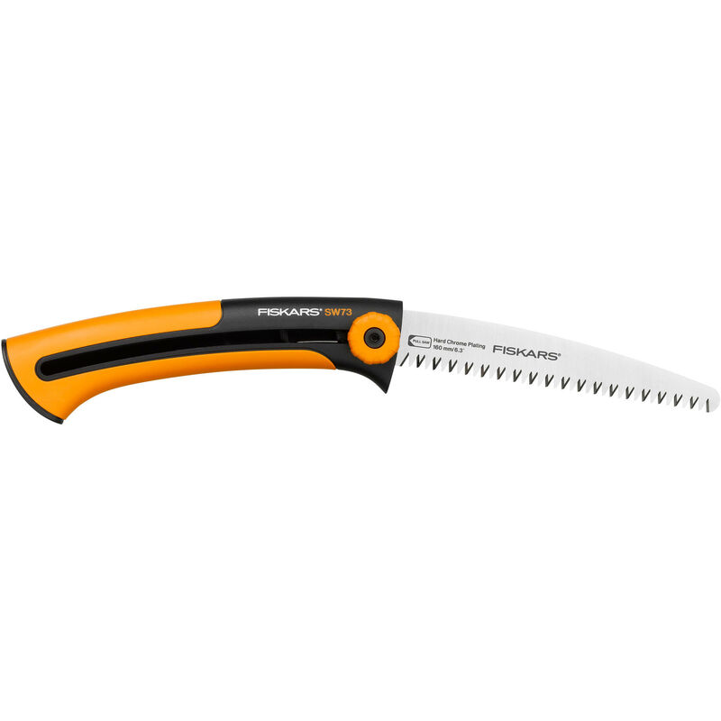 Fiskars Scie A Elaguer Pour Bois Vert Lame Retractable Grandes Dents Coupe Tirante Longueur De Lame 16 Cm Lame En Acier Inoxydable Noir Orange Xtract Sw73 1000613