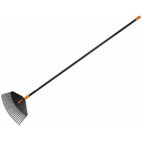 Fiskars Scopa per foglie Solid M rastrello denti resistenti flessibili + manico
