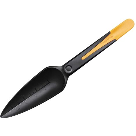Fiskars Seed Sower with Solid Design, 29.8 cm Length, 27 g, Black and Orange Plastic