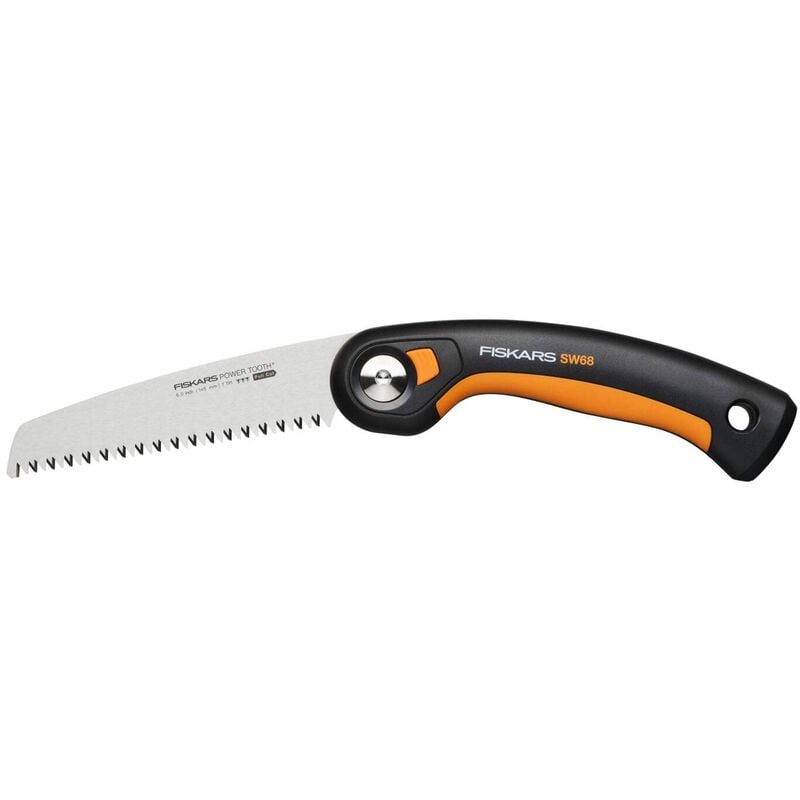 Image of Fiskars Seghetto a Serramanico Plus, Per Rami e Tronchi Spessi, 3 Posizioni di Taglio, Lama Affilata Power Tooth, Denti Grossi, Lunghezza della Lama: