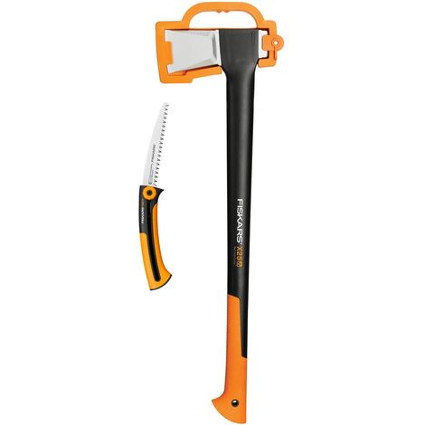 Fiskars Seghetto per legno fresco, Lama fissa, Fodero in plastica incluso,  Taglio tirante, Lunghezza della lama: 33 cm, Lama in acciaio inossidabile