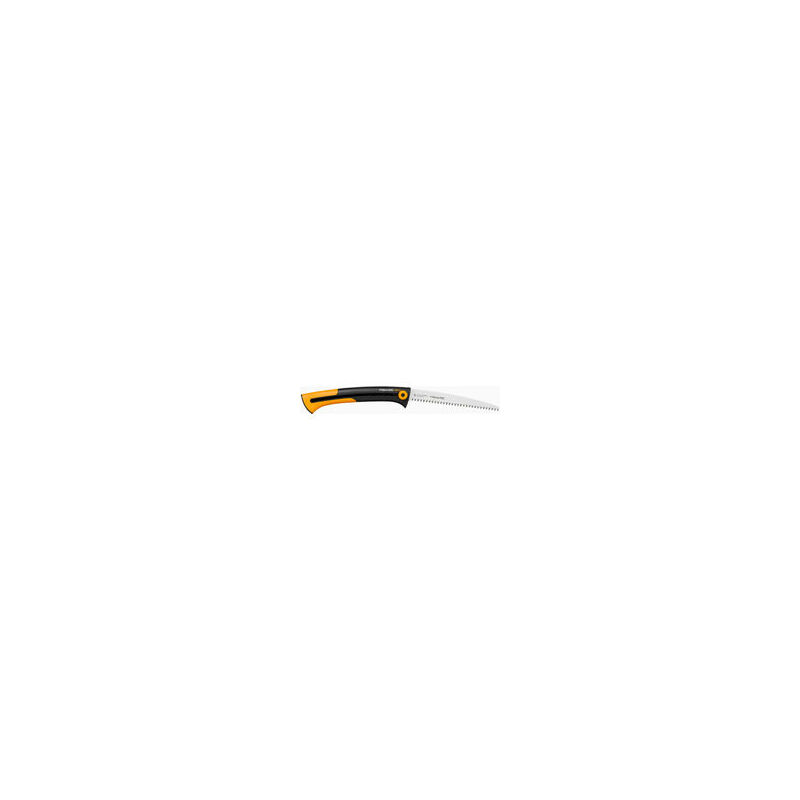 

Fiskars Sierra larga retráctil, Para madera verde, Cuchilla retráctil, Dientes grandes, Corte tirante, Longitud de cuchilla: 25,5 cm, acero