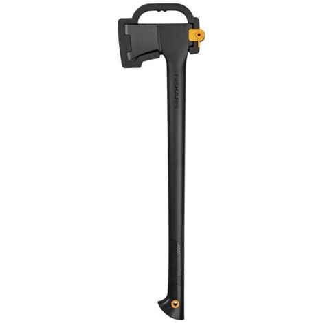 Fiskars Solid A18 - Ascia da Spacco per Abbattimento, Manico FiberComp 645mm, 1.5kg