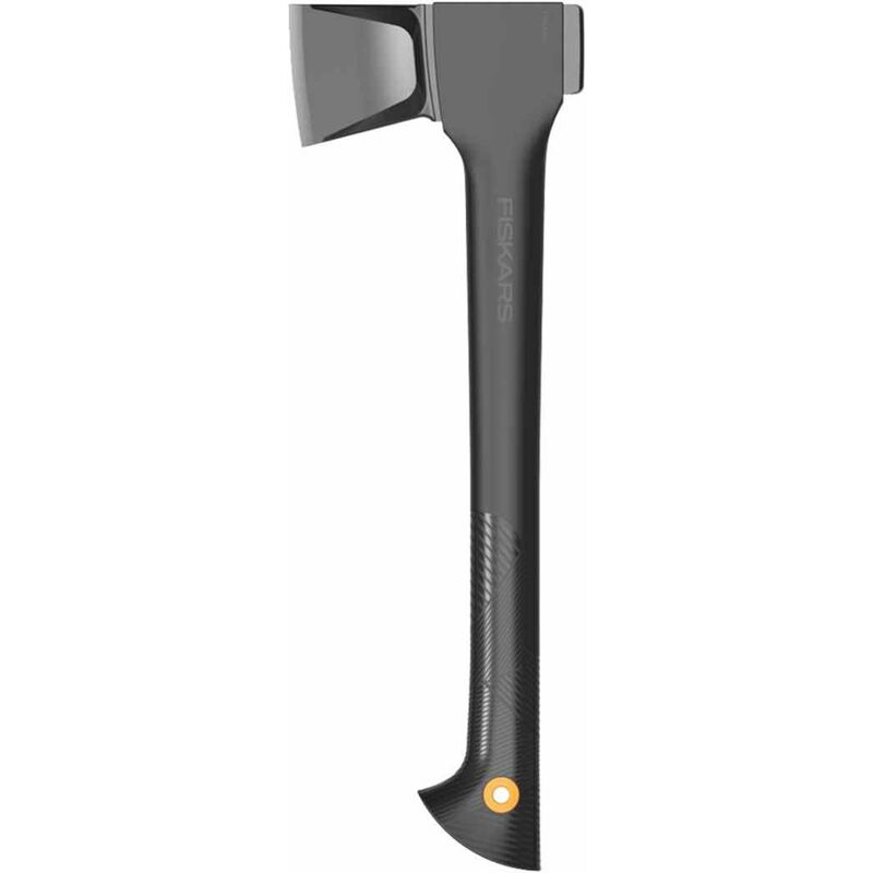 

Fiskars Solid hacha de rajar A11. Una hoja que se mantiene ultra afilada. Forjada en acero al carbono de alta calidad. Doble endurecimiento. Peso