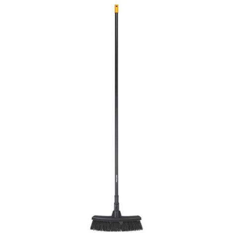 Fiskars Solid M Gartenbesen Schwarz 38 cm Ergonomisch