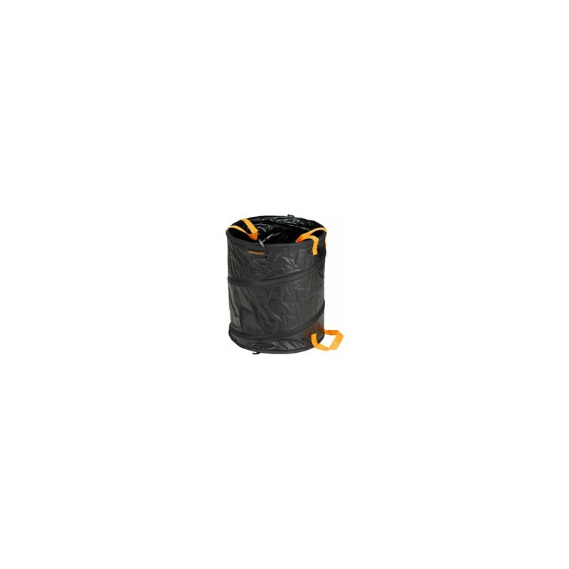 

Fiskars Solid Bolsa para jardín con asas, Capacidad: 56 litros, Negro/Naranja, 1015646