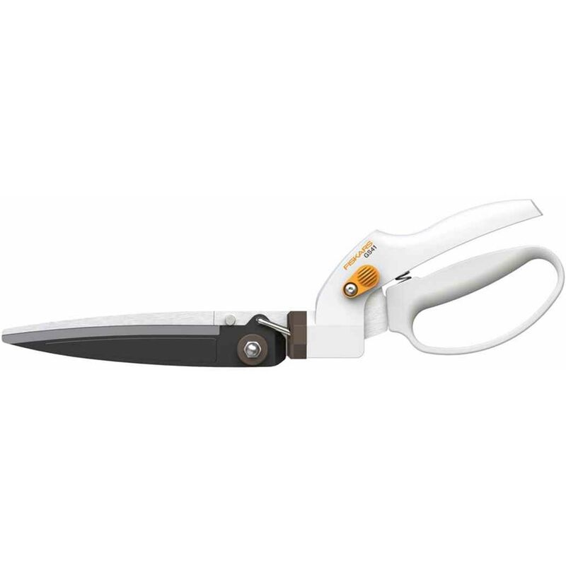 

Fiskars Tijeras para corte de césped y setos GS41, Blanco/Naranja, FiberComp/Acero, 1026917