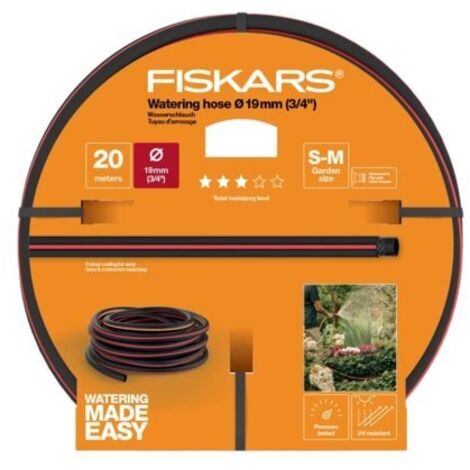 Fiskars Tubo per irrigazione 20 metri dorato resistente
