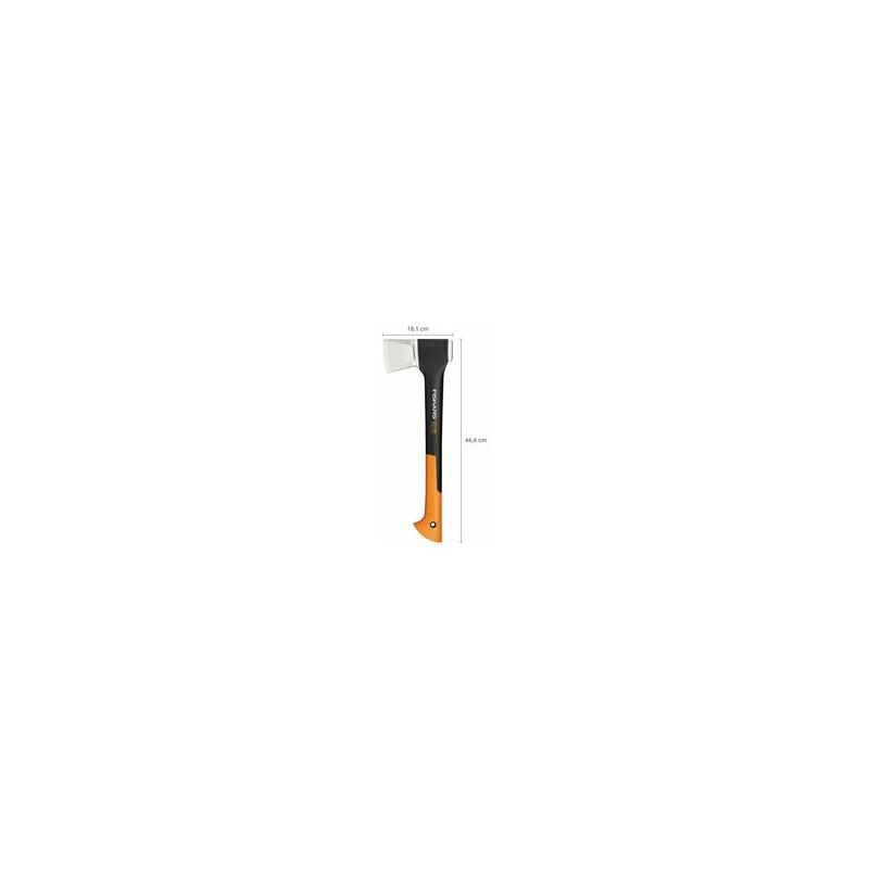 

Fiskars Hacha 1,1 kg, Estuche de almacenamiento y transporte incluido, Longitud: 44 cm, Capa antiadherente, Cuchilla de acero de alta calidad/Mango