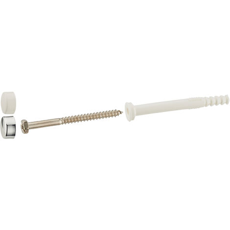 Fissaggi per wc con tirafondi 6x80 mm e tasselli 8x80 mm con vaschetta di protezione, 2 pezzi NOYON & THIEBAULT