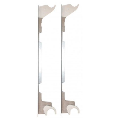 Fissaggio Autofix bianco per radiatore Global in alluminio, interasse 350 mm Global