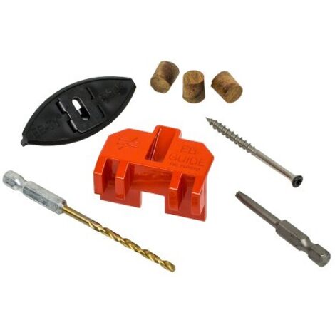 Fissaggio invisibile per assi di terrazza - Acciaio inossidabile A4 - EB-TY® Premium Spaziatura ai bordi 6,4 mm - Confezione da 175