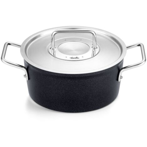 Fissler Adamant - Pentola in alluminio (diametro 20 cm, 2,7 l) rivestita con coperchio in metallo, antiaderente, compatibile induzione