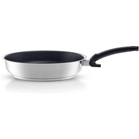 Fissler Adamant Premium Padella in acciaio inox 26 cm, padella sigillata, antiaderente, antigraffio, cottura a induzione