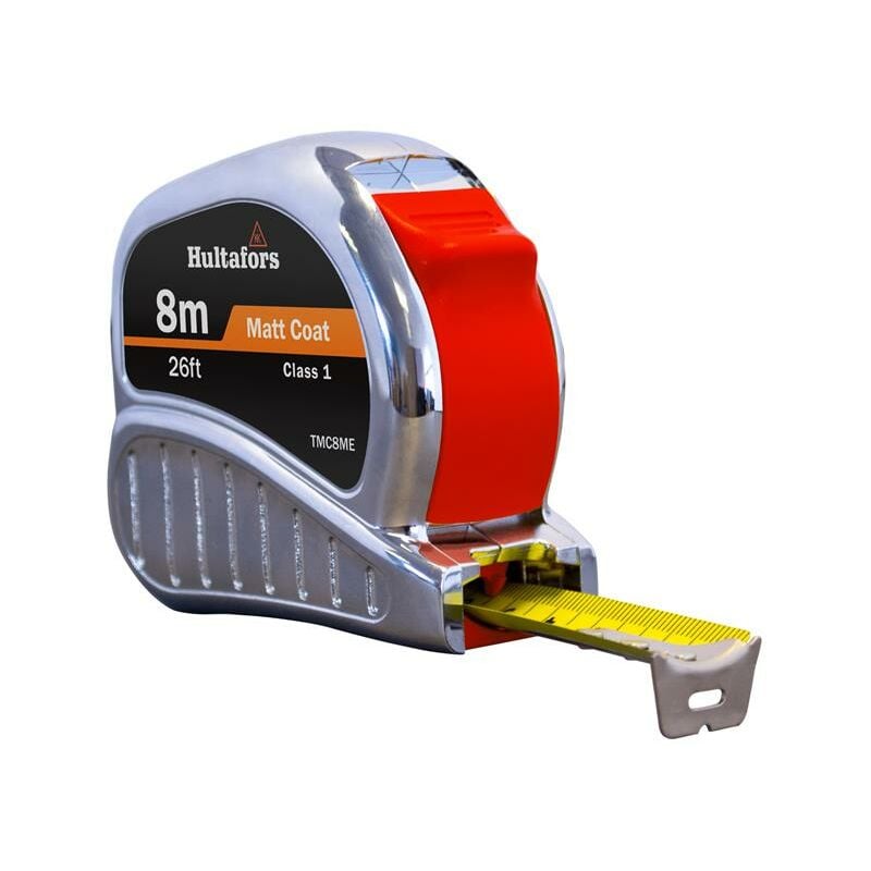 Hultafors - 368213 TM8ME Chrome Tri-Matic Pocket Tape 8m/26ft (Width 25mm) HUL368213