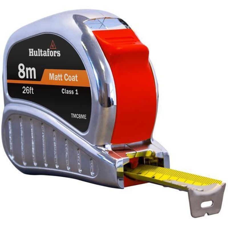 Hultafors - 368213 TM8ME Chrome Tri-Matic Pocket Tape 8m/26ft (Width 25mm) HUL368213