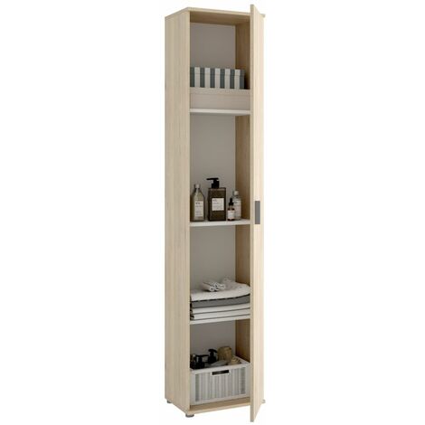 FIT Armario multiusos 1 puerta natural