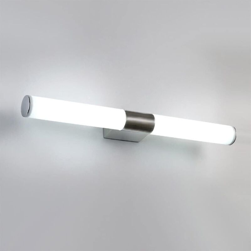 FITAGS Applique Miroir Salle de Bain 55cm 22W,Lampe Miroir Salle de Bain Moderne, Lumiere Miroir Salle de Bain Tubulaire, Blanc Froid 5500K