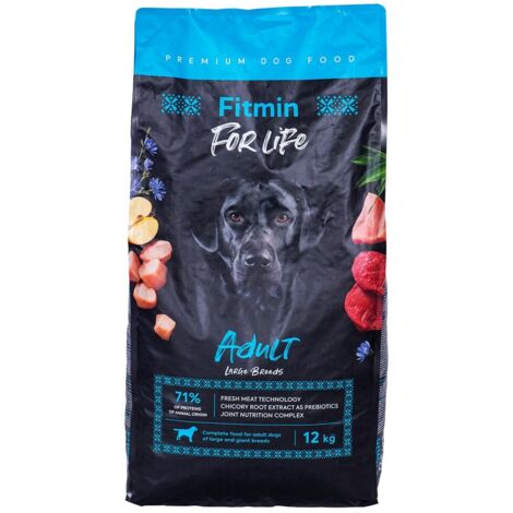FITMIN DOG FOR LIFE ADULT LARGE croquettes pour chiens adultes 12 kg