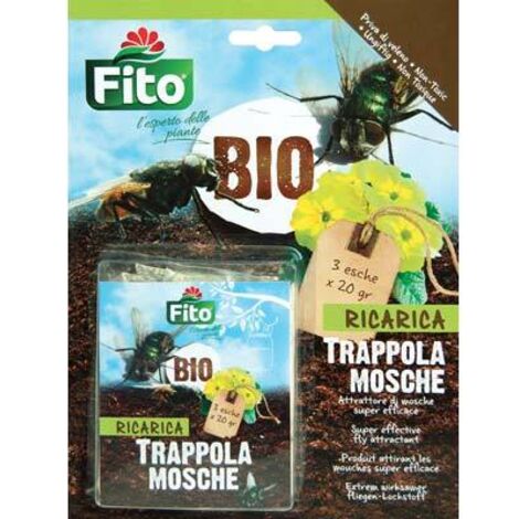 Fito Bio Ricarica Trappola Mosche 3 Esche da 20 Grammi