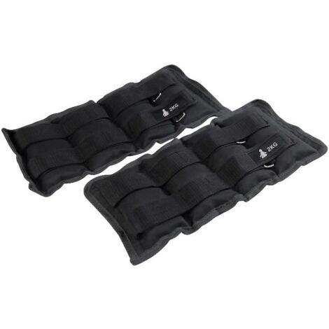 FITPADDY Pesi DuoFlex AKWW2X2BK Nero 4 kg - Attrezzatura Fitness Regolabile