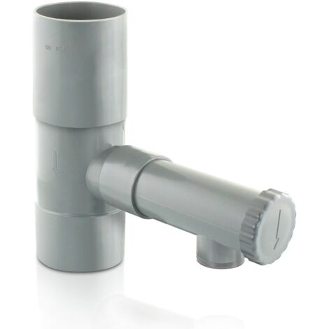 Fitt – Collecteur récupérateur d'eau de pluie Ø50 – Compatible avec tuyaux de descente – Installation facile – Économie d'eau