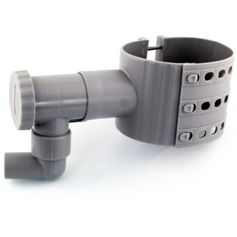 Fitt – Collecteur récupérateur d'eau de pluie Ø 75-100 mm – Écope intégrée pour contrôle du flux – Installation facile par perçage