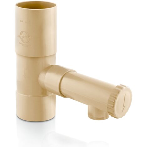 Fitt – Collecteur récupérateur d'eau de pluie pour tuyau Ø50 – Installation rapide – Évacuation des excès d'eau – Compatible avec raccord d'arrosage rapide